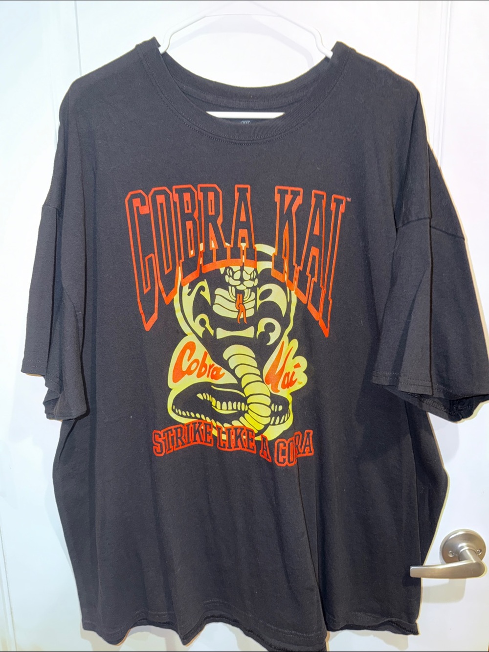 Cobra Kai Black Graphic Tee - Strike Like a Cobra